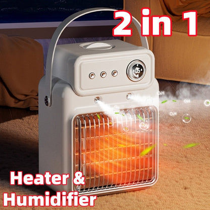 2 In 1 Efficient Room Heater Humidifying Table Heater / Indoor Heater Suitable with Moisturizing Function (Overheating Protections Heater)