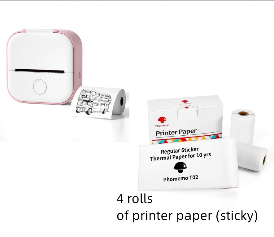 Portable Mini Thermal Label Printer / Printer Bluetooth-compatible Mini Label Printer Price Tag