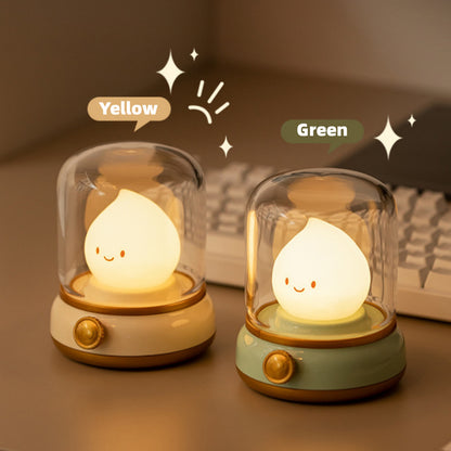 LED Cute Night Lamp / Retro Small Night Lamp Bedroom / Mini Creative Desktop Lamp / USB Rechargeable Portable Cartoon Table Lamp For Coffee Bar Hotel Bedroom Home Decor