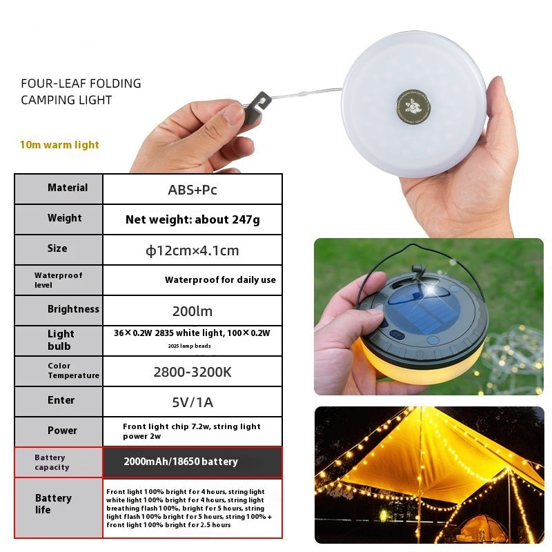 Outdoor Camping Light String Table Lamp / Tent Ambience Light Party Decoration Lamp