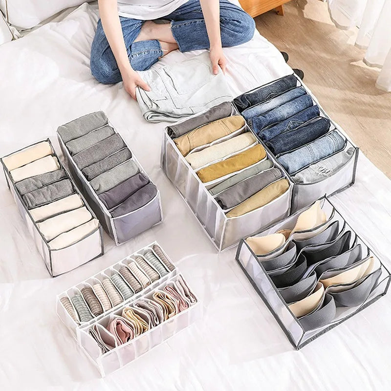 Compartmentalized Drawer Organizer for Socks, Underwear, and Clothes