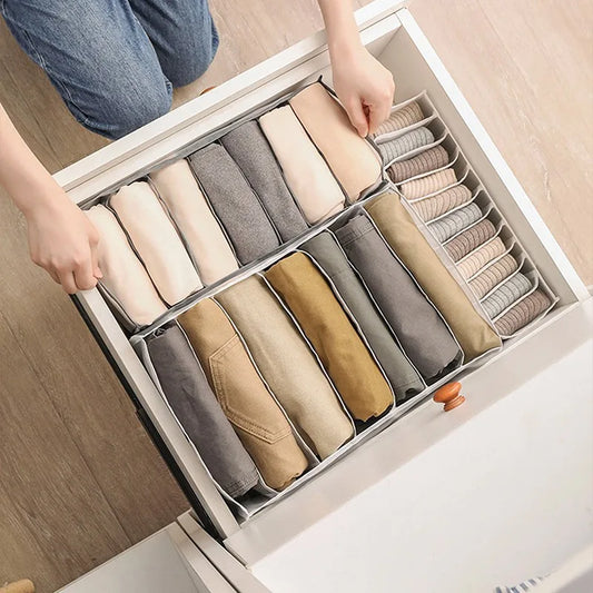 Compartmentalized Drawer Organizer for Socks, Underwear, and Clothes