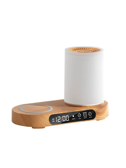 Nano Aroma Diffuser Humidifier with Wireless Phone Charger Clock Bluetooth Audio for Bedroom