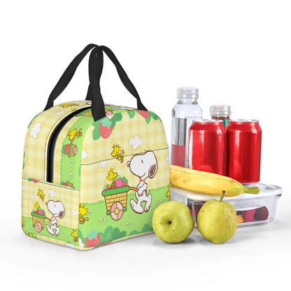 Cartoon Snoopy Insulated Lunch Bag - Portable Thermal Cooler Tot