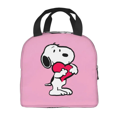 Cartoon Snoopy Insulated Lunch Bag - Portable Thermal Cooler Tot