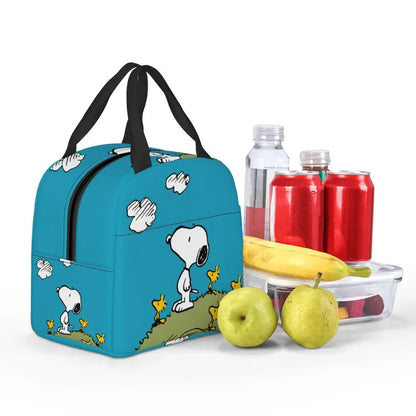 Cartoon Snoopy Insulated Lunch Bag - Portable Thermal Cooler Tot