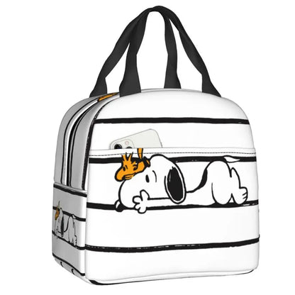 Cartoon Snoopy Insulated Lunch Bag - Portable Thermal Cooler Tot