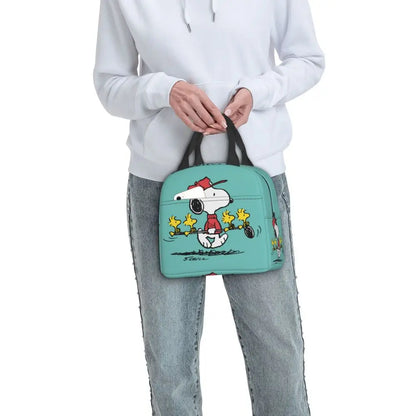 Cartoon Snoopy Insulated Lunch Bag - Portable Thermal Cooler Tot