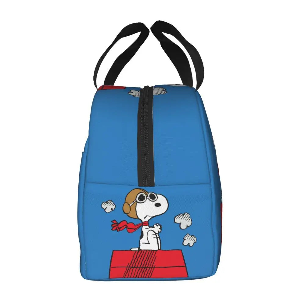 Cartoon Snoopy Insulated Lunch Bag - Portable Thermal Cooler Tot