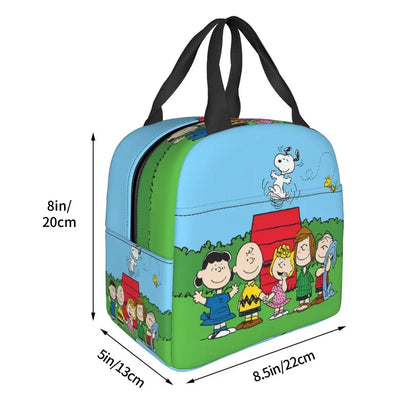 Cartoon Snoopy Insulated Lunch Bag - Portable Thermal Cooler Tot