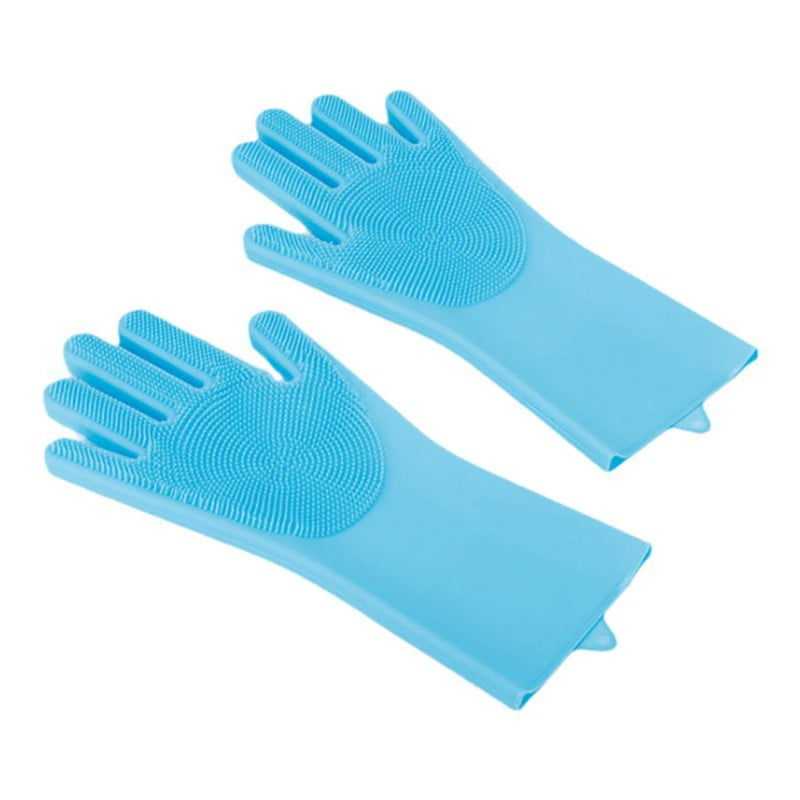 Pet Grooming Bathing Gloves Dog Cat Bathing Shampoo Massaging Cleaning Cleanner Sponge Silicon Hair Removal Glove