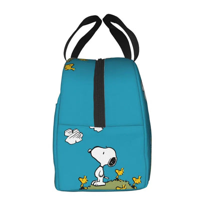 Cartoon Snoopy Insulated Lunch Bag - Portable Thermal Cooler Tot