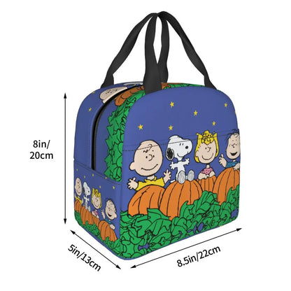 Cartoon Snoopy Insulated Lunch Bag - Portable Thermal Cooler Tot