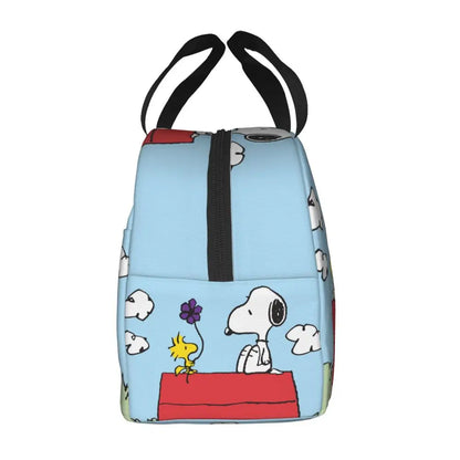 Cartoon Snoopy Insulated Lunch Bag - Portable Thermal Cooler Tot