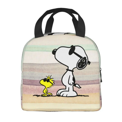 Cartoon Snoopy Insulated Lunch Bag - Portable Thermal Cooler Tot