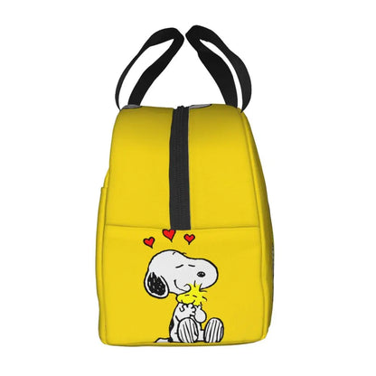 Cartoon Snoopy Insulated Lunch Bag - Portable Thermal Cooler Tot