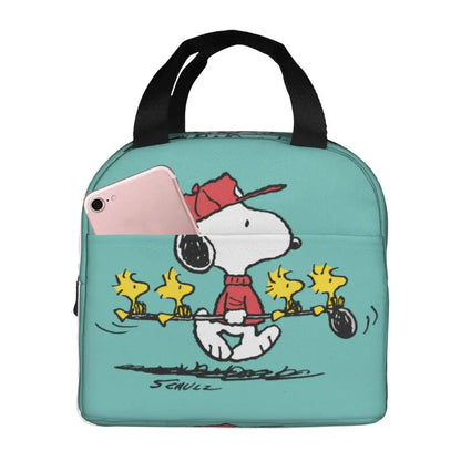 Cartoon Snoopy Insulated Lunch Bag - Portable Thermal Cooler Tot