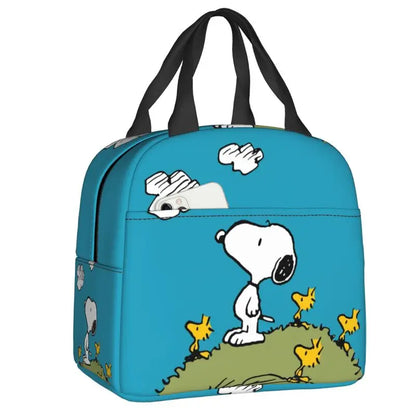 Cartoon Snoopy Insulated Lunch Bag - Portable Thermal Cooler Tot