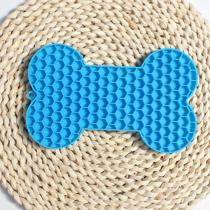 Bone Shape Silicone Slow Feeding Licking Pad