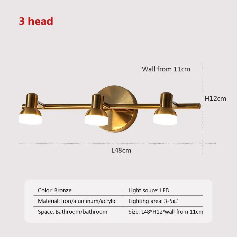 Modern LED Wall Lamp for Bathroom Dressing room Vanity