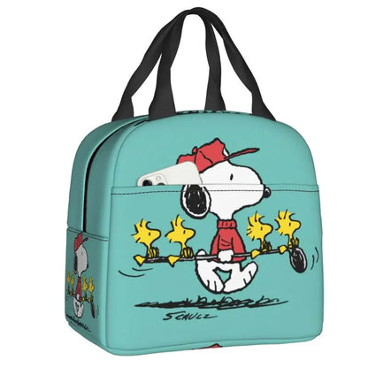 Cartoon Snoopy Insulated Lunch Bag - Portable Thermal Cooler Tot