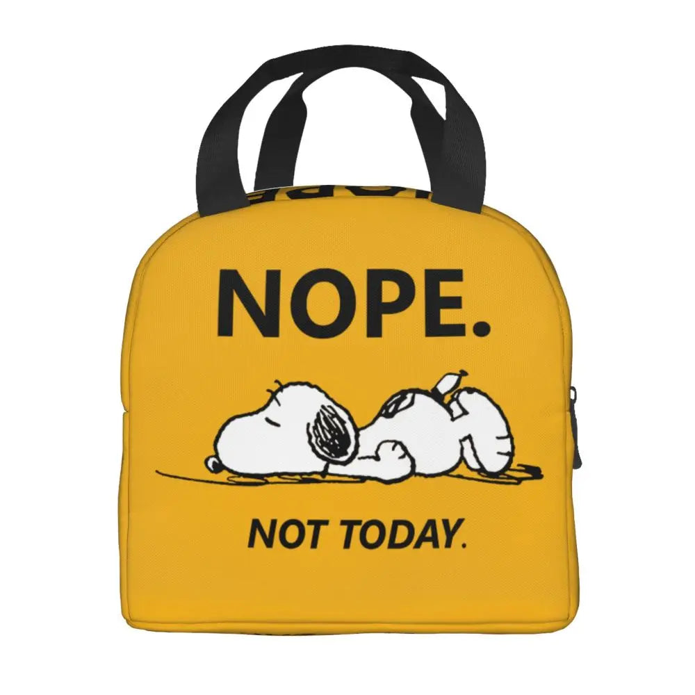 Cartoon Snoopy Insulated Lunch Bag - Portable Thermal Cooler Tot