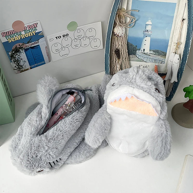 Shark Plush Pencil Case