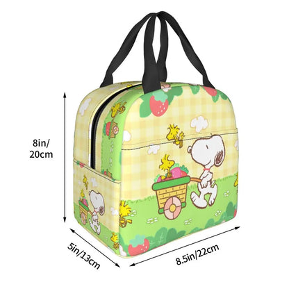 Cartoon Snoopy Insulated Lunch Bag - Portable Thermal Cooler Tot