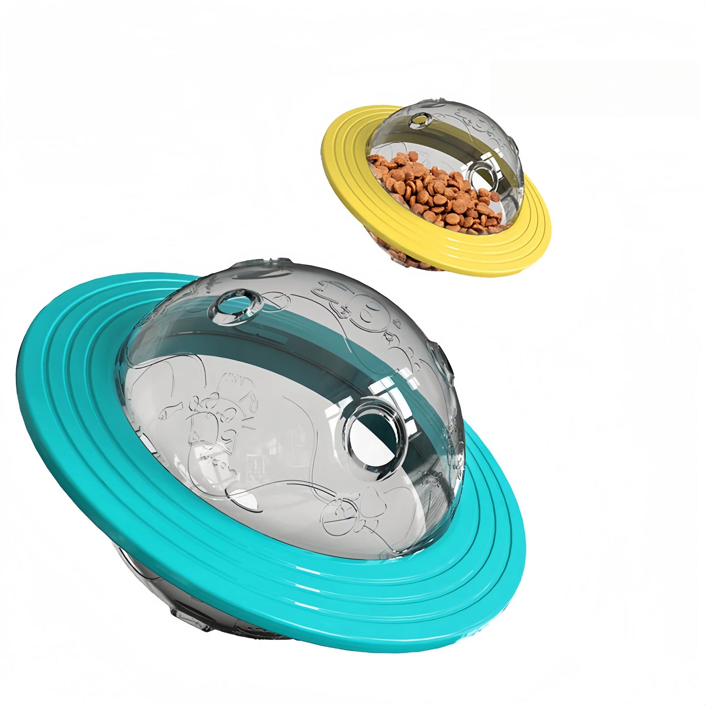 Elliptical Track Rolling Ball Leaky Food Interactive Pet Toy