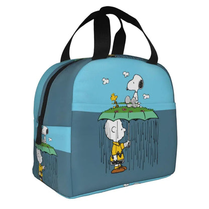 Cartoon Snoopy Insulated Lunch Bag - Portable Thermal Cooler Tot