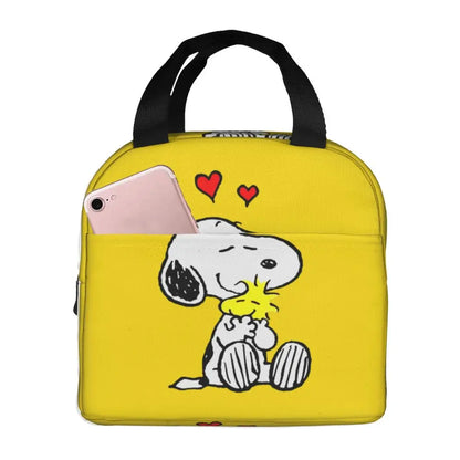 Cartoon Snoopy Insulated Lunch Bag - Portable Thermal Cooler Tot