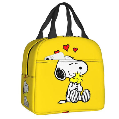 Cartoon Snoopy Insulated Lunch Bag - Portable Thermal Cooler Tot