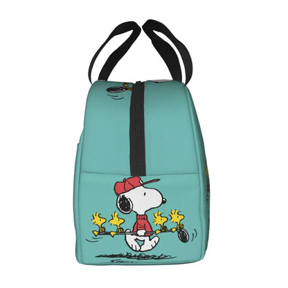 Cartoon Snoopy Insulated Lunch Bag - Portable Thermal Cooler Tot