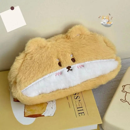 Corgi Puppy Plush Pencil Case