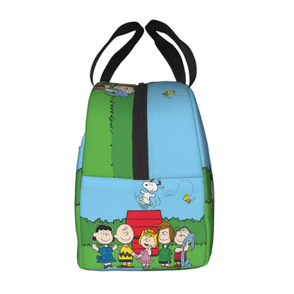 Cartoon Snoopy Insulated Lunch Bag - Portable Thermal Cooler Tot