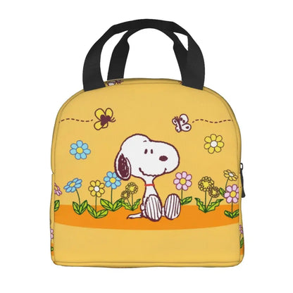 Cartoon Snoopy Insulated Lunch Bag - Portable Thermal Cooler Tot