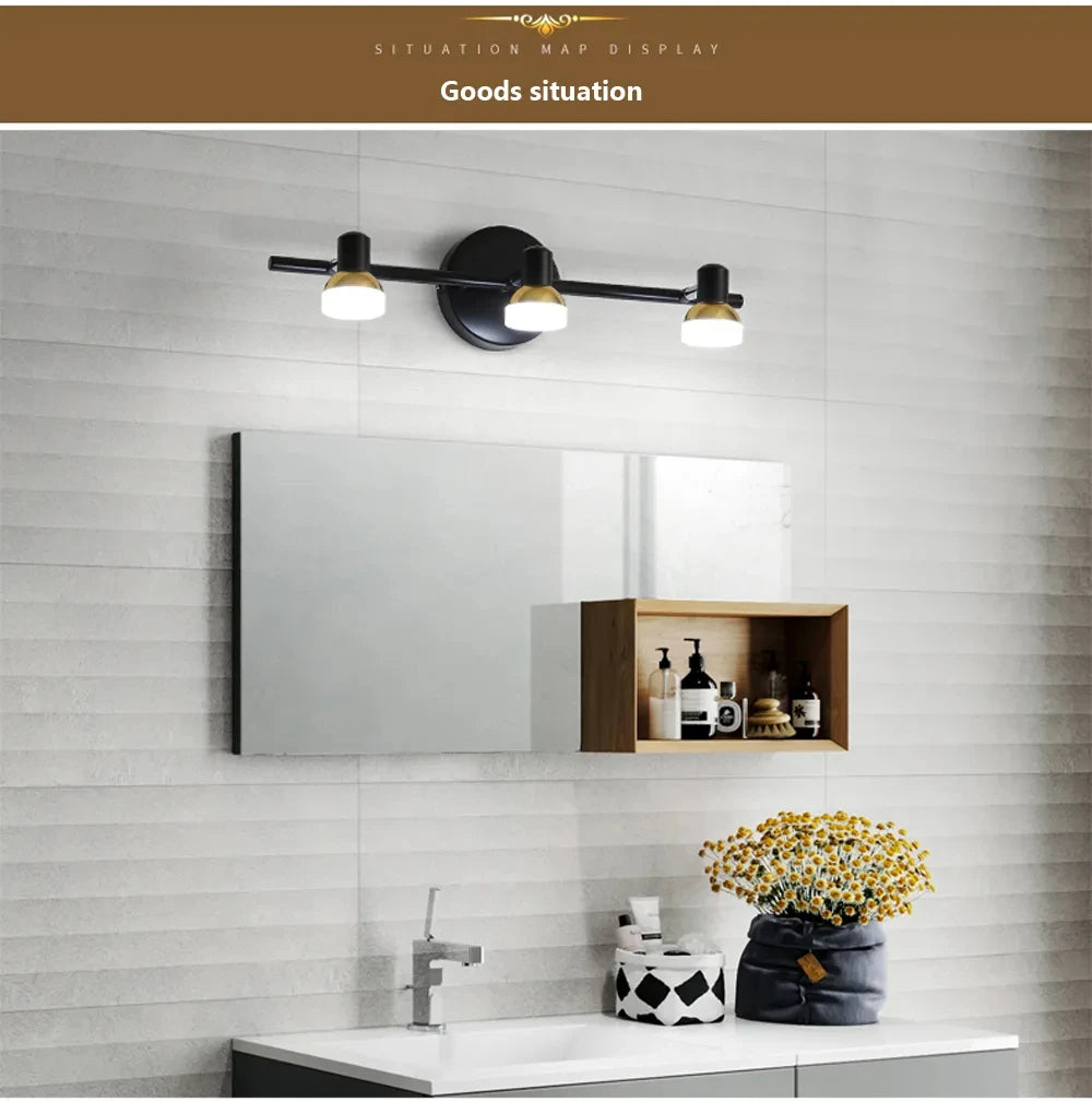 Modern LED Wall Lamp for Bathroom Dressing room Vanity