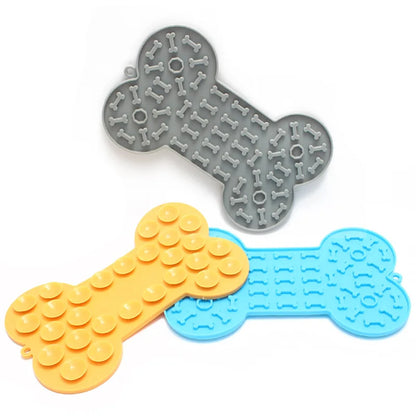 Bone Shape Silicone Slow Feeding Licking Pad