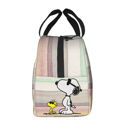 Cartoon Snoopy Insulated Lunch Bag - Portable Thermal Cooler Tot