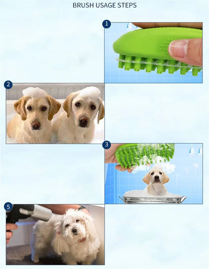 Pet Grooming Bath Silicone Brush