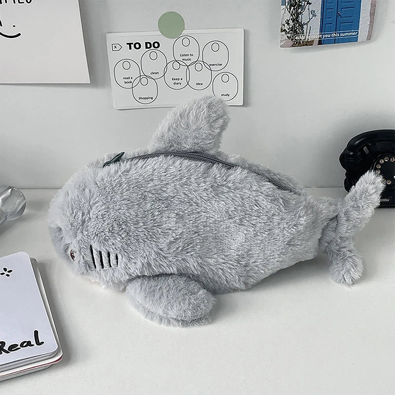 Shark Plush Pencil Case