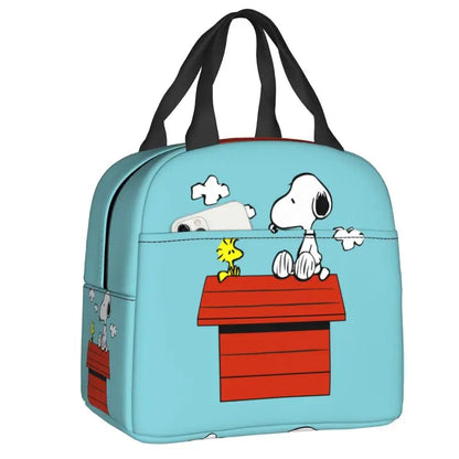 Cartoon Snoopy Insulated Lunch Bag - Portable Thermal Cooler Tot