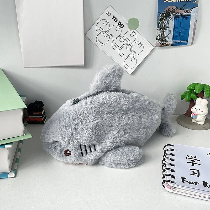 Shark Plush Pencil Case