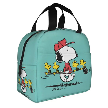 Cartoon Snoopy Insulated Lunch Bag - Portable Thermal Cooler Tot