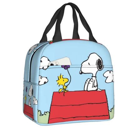 Cartoon Snoopy Insulated Lunch Bag - Portable Thermal Cooler Tot