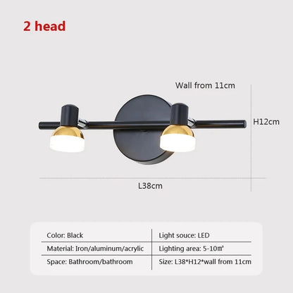 Modern LED Wall Lamp for Bathroom Dressing room Vanity