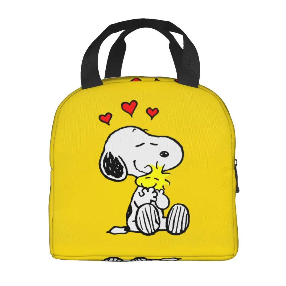 Cartoon Snoopy Insulated Lunch Bag - Portable Thermal Cooler Tot