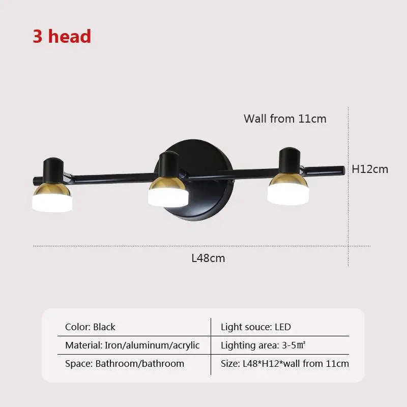 Modern LED Wall Lamp for Bathroom Dressing room Vanity