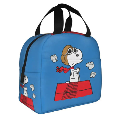 Cartoon Snoopy Insulated Lunch Bag - Portable Thermal Cooler Tot