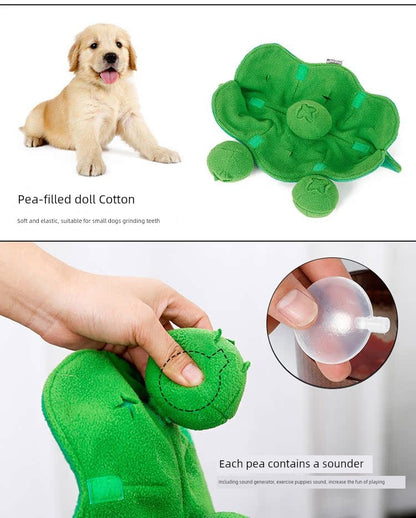 Pet Toy Dog Sniffing IQ Puzzle Molar Rod Stuffed Pod Hiding Food Sound Relieving Stuffy Handy Gadget